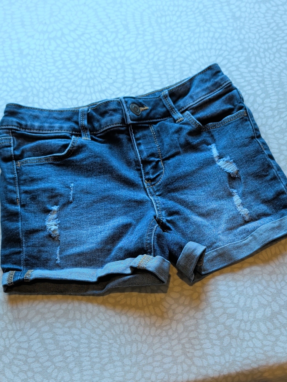 Bundle of Girls Tops & Denim Jeans and Shorts FIVE Pieces Size 10 - Picture 11 of 13